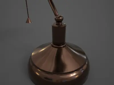 Banker Lamp Low-poly 3D model