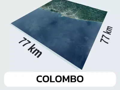 Colombo Sri Lanka City Landscape 3D Model 3D model