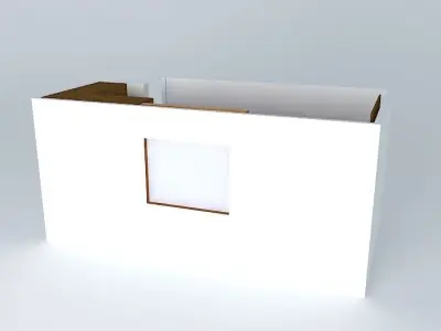 claudiaquarto office desk with window Free 3D model