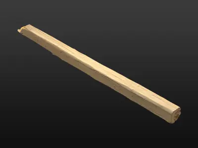 Wood Beam 08 3D model