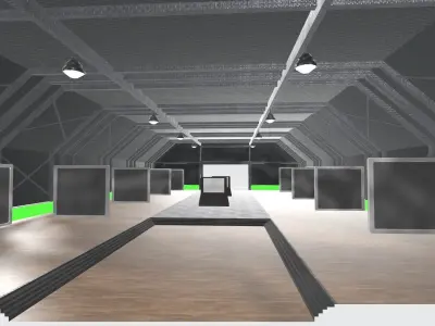 VR Gallery  Low-poly 3D model