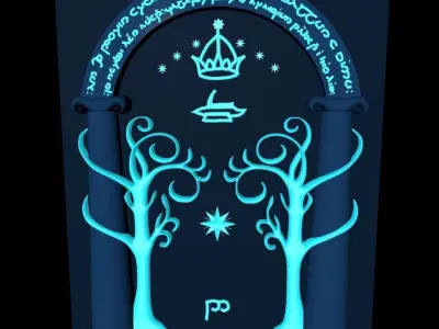 Doors of Durin 3D print model