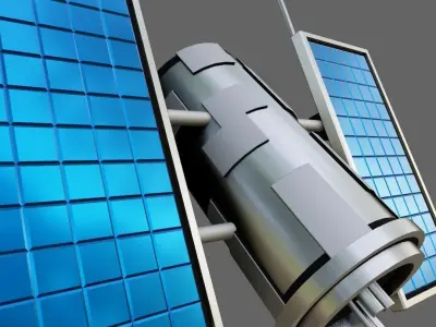 Satellite - Satelite Espacial Low-poly 3D model