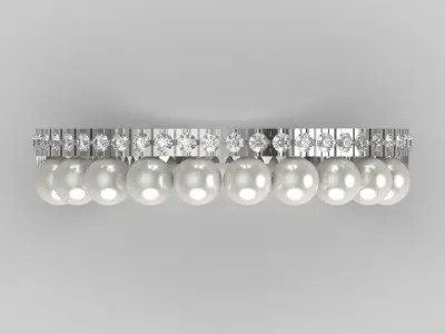 ocean jewelry pearl ring pr0049 3D print model