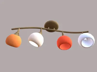 Modern Ceiling Lamp Low-poly 3D model