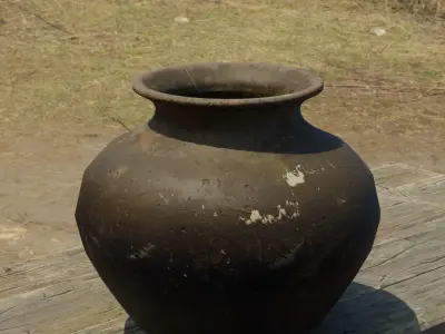 Big ceramic bowl Low-poly 3D model