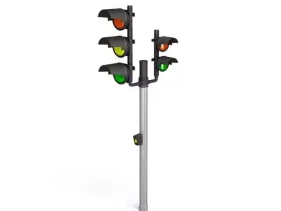 Modern Street Light 3D model