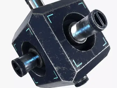 Energy Box Low-poly 3D model