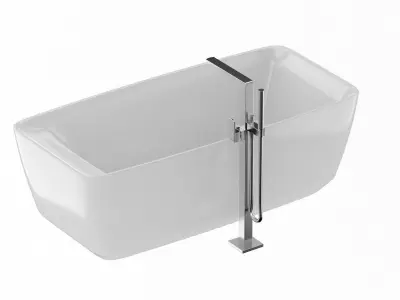 Flotation Freestanding Square Tub 3D model