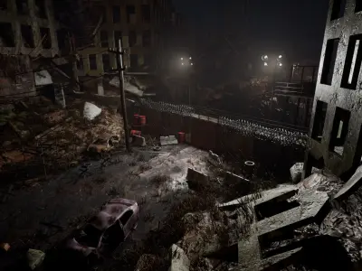 UE5 Post Apocalyptic City 3D model
