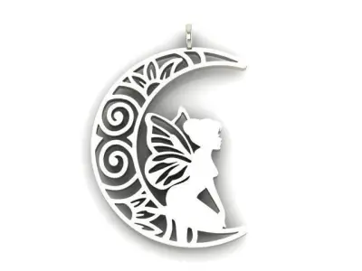 Angel pendant 3D print model