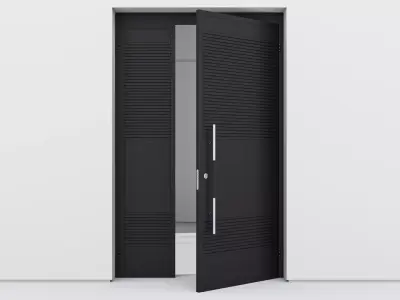 Aluminium door 96 3D model