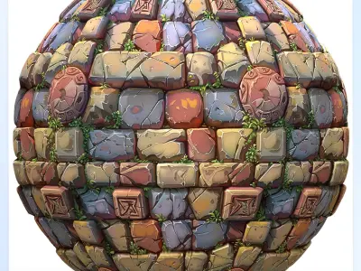 Stylized Wall Seamless Texture Texture 21