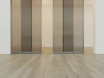 Sliding door  Partition Case-compartment  1 3D model