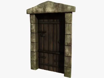 Medieval Door  Low-poly 3D model