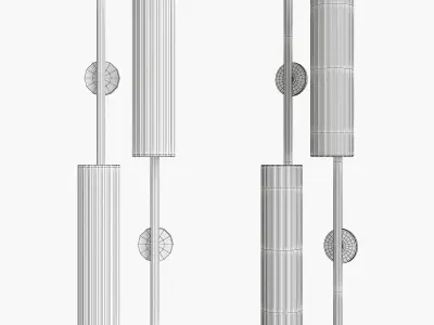 LUCINA WALL Low-poly 3D model