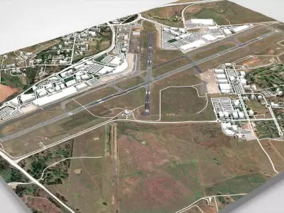 Canberra International Airport Australia 3D model