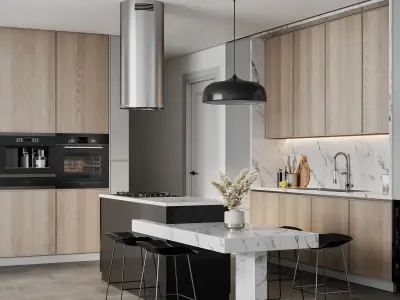 Kitchen 04 3D model buy