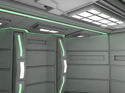 Sci Fi Room 3D model