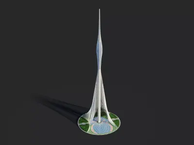 Creek tower - Dubai 3D model