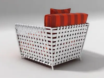 Outdoor armchair InOut 801FW 3D model