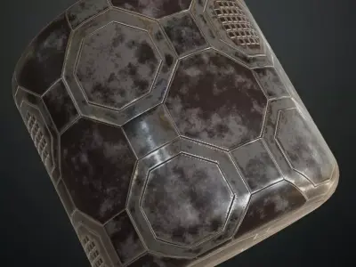 Mix Metal Surface Material PBR Seamless Texture