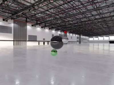 HDRI v2 - Exhibition Hall Interior 7 - 16384x8192 Texture