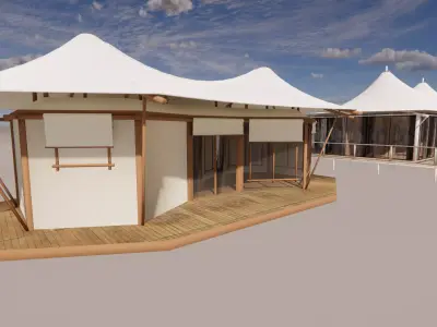 Tensile Structures Collection -A10 3D model