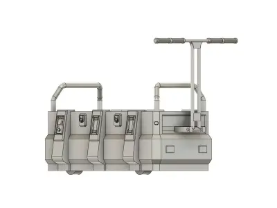 Coaxium Minecart 3D model