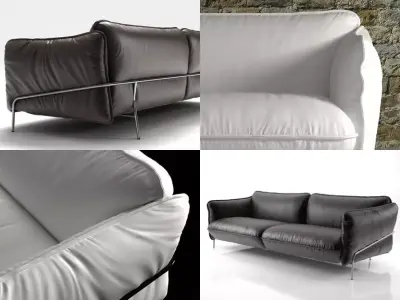 Continental sofa 3D model