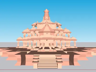Ram mandir 3d model 3D model