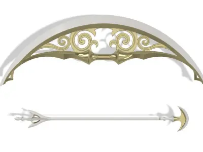 Bow of Light Legend of Zelda Breath of the Wild 3D print model