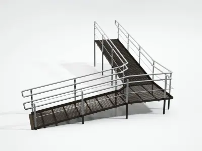 Set of 11 different size ramps  3D model