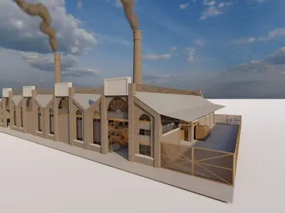 Warehouse-Warehouse Building 3D model