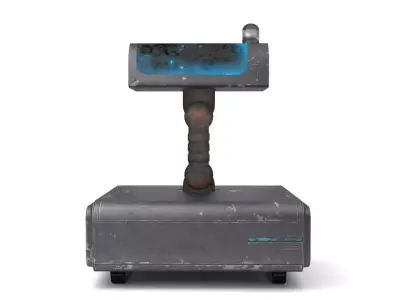 Old security robot 3D model