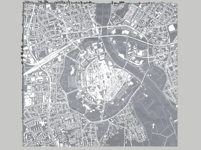 Cityscape Ingolstadt Germany 3D model