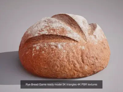 Rye breads 3D Model Pack