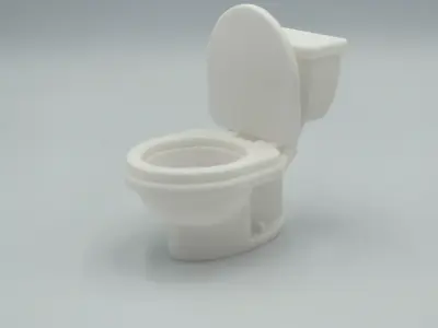 miniature Bathroom modern toilet  3D print model