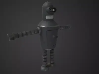Bender Low-poly 3D model