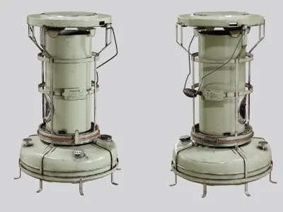 Aladdin Blue Flame Heater Low-poly 3D model