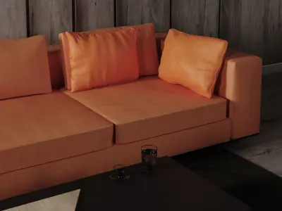 Sofa Set - Home Furniture 09 3D model