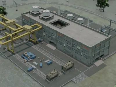 BERMUDA - Map - Free Fire 3D Model - Blender - Free Fire 3d Map 3D model