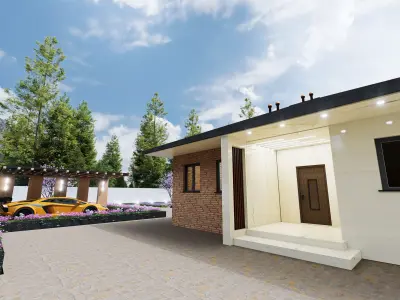 Modern and classic design House 3D model