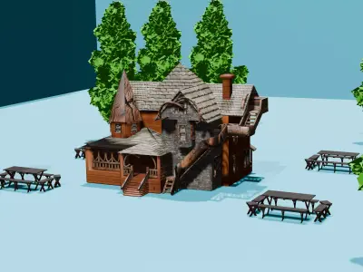 3D VILLA MODEL  3D model