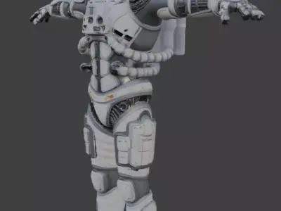 Astronaut Spacesuit 3D Model 3D model