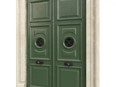 Entrance classic door 70  3D model