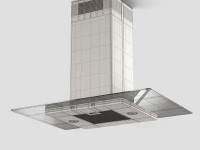 Elica Flat Glass Plus Island 3D model