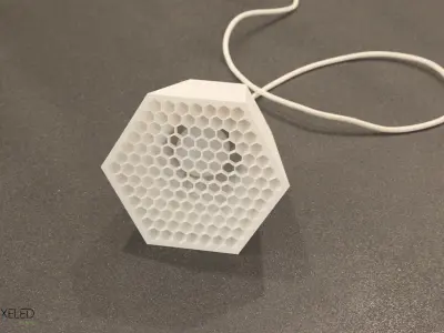 pendant lampshade HEXO 3d print model 3D print model