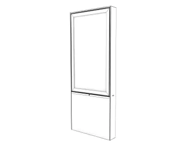 Monitorstele digital billboard Free 3D model