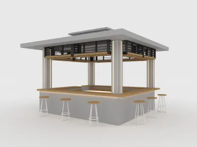 Booth 2  3D model